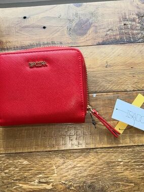 Brand NEW With tags Isadora Ladies Zip Around Red …leather faux